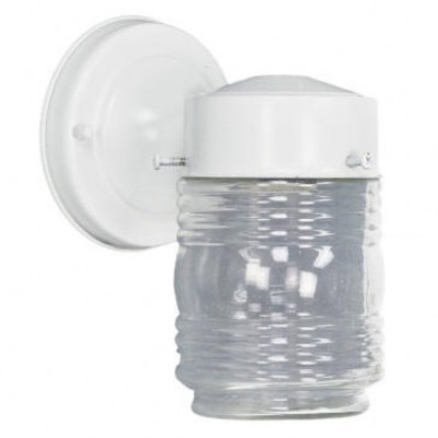 Boston Harbor Porch Jelly Jar Light Fixture – Wall Mounted Outdoor Fixture, Model W15BK01-33883L